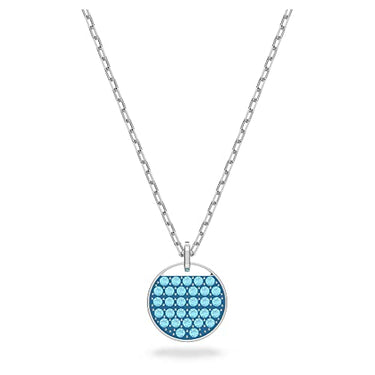 Swarovski Meteora Anhänger, Weiße, Rhodinierte Damenhalskette mit Strahlenden Kristallen im Sale